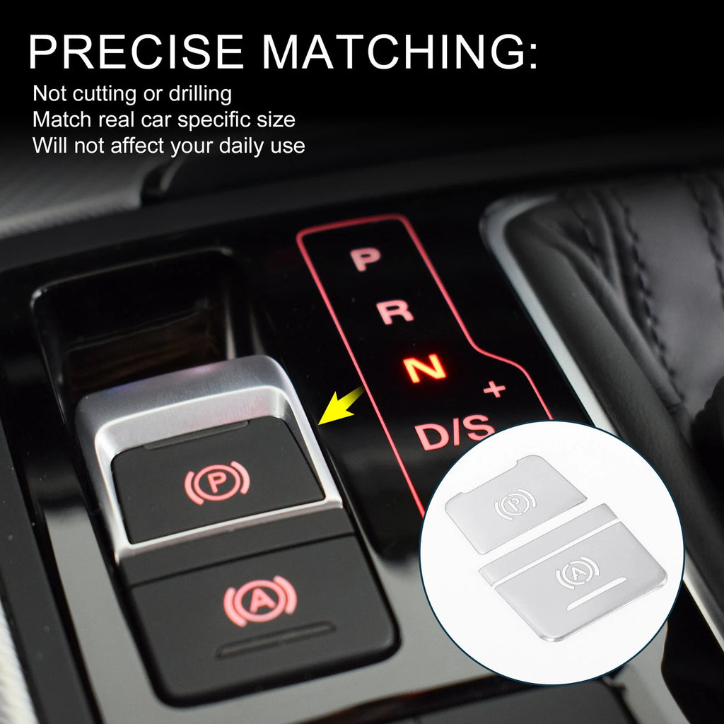 Set of 1 Gear Shift Handbrake Button Switch Cover for Audi A6/A6 Quattro 
