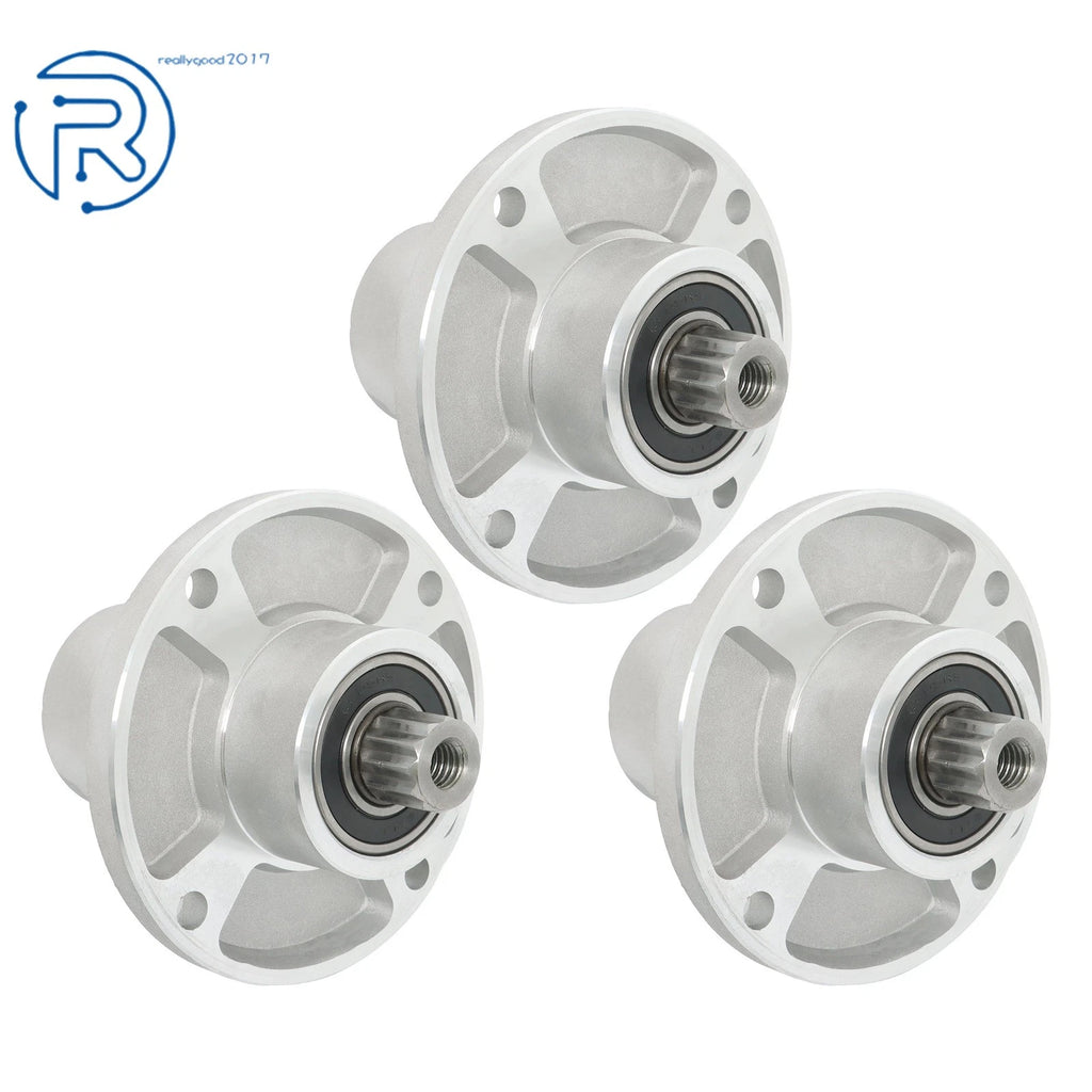 Set of 3 Spindles for Hustler SD SDX 36 42 48 54 60 Inch Deck