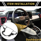 Steering Wheel Cover Trim for Chevy Colorado (2023-2024) Carbon Fiber Pattern
