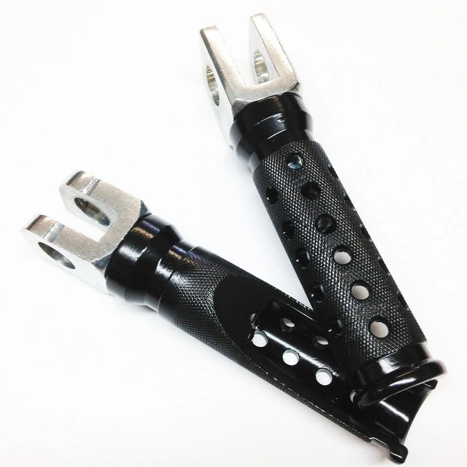 Black Front Foot Pegs for Suzuki GSXR 600 750 1000 Hayabusa GSX-R 1300R (2000–2023)