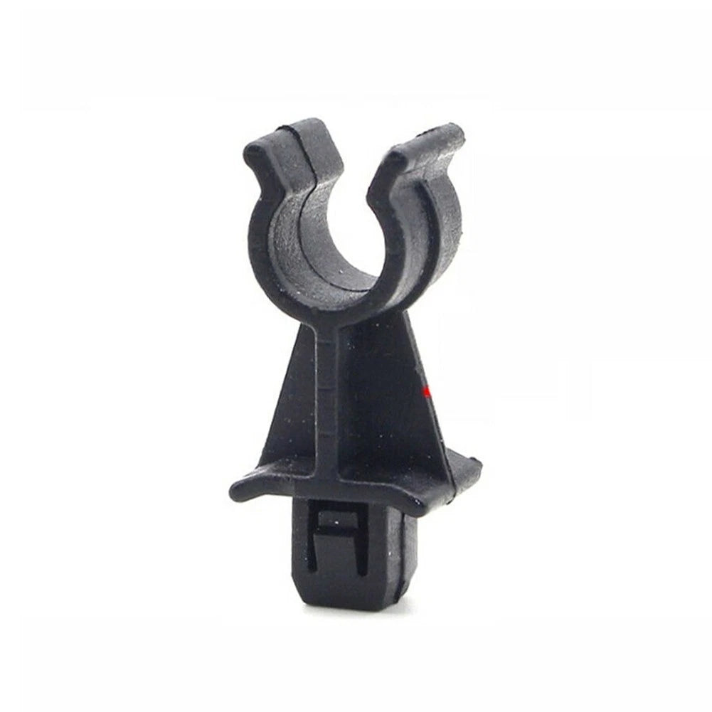 2X Black Plastic Hood Prop-Rod Support Clamp Grommet Clips for Nissan