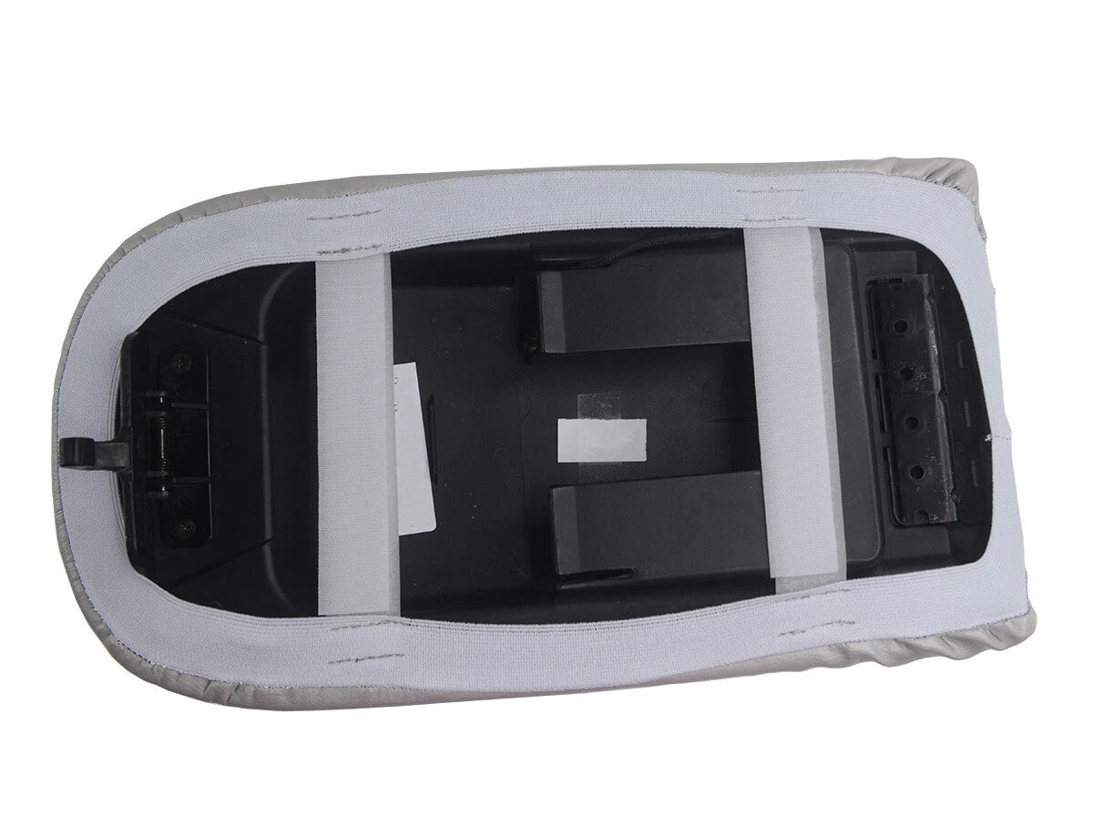 Console Lid Pull Over Cover Leather for Ford Expedition (1997–2002) Light Gray