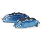 Set of 4 Disc Brake Caliper Covers for Universal Fit (3D Style, Blue)