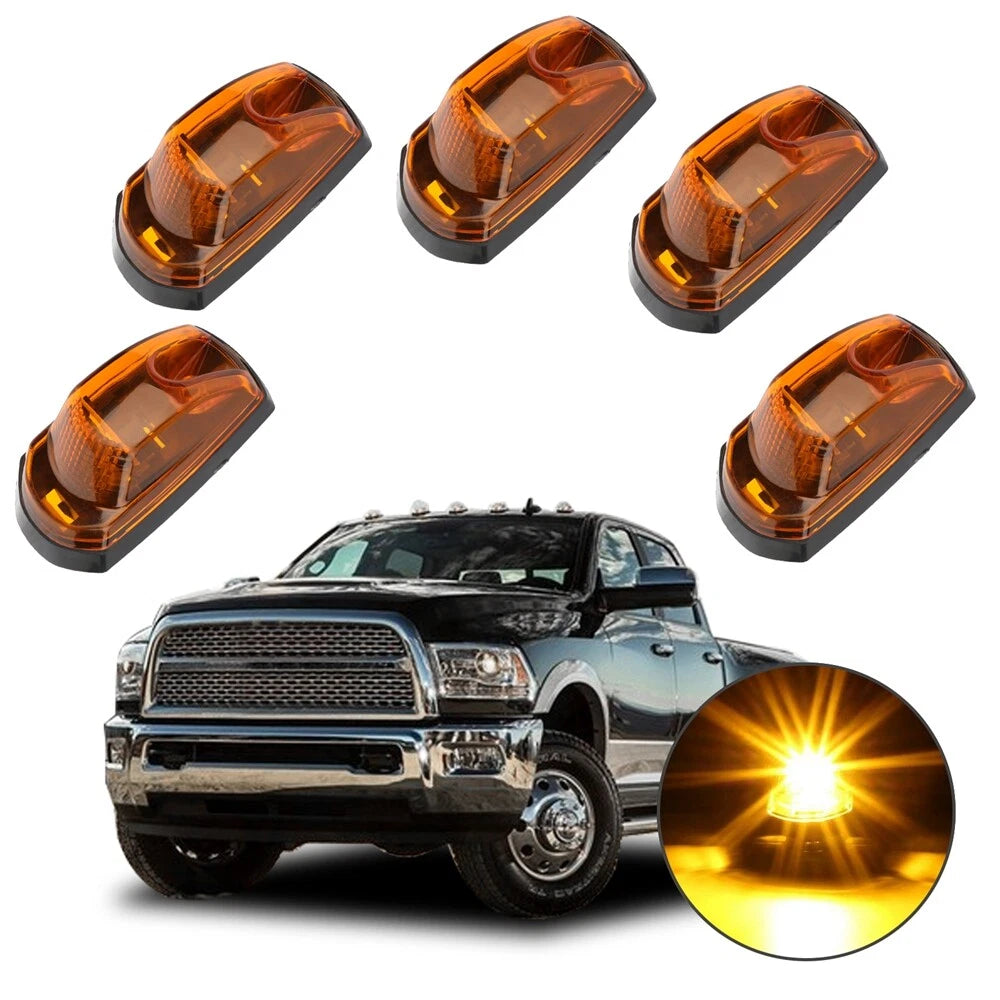 5X Yellow LED Cab Marker Lights for Ford F250 F350 (2017–2019)