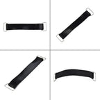 Black Rubber Strap for Motorcycle Battery Holder (18-23cm) 1pc