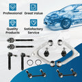 Set of 10 Front Control Arm Ball Joints Tie Rods Sway Bar for Hummer H3 (2006–2010)