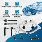 Set of 10 Front Control Arm Ball Joints Tie Rods Sway Bar for Hummer H3 (2006–2010)