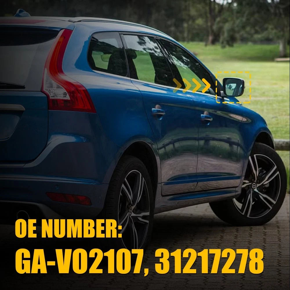 Heated Mirror Glass for Volvo XC60 (2010–2017) with Backing Plate