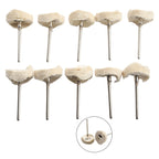10Pcs Rotary Tool Cloth Polishing Buffing Pad Accessory 23mm