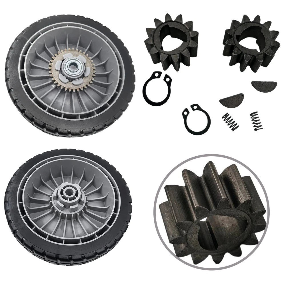 Complete Lawn Mower Wheels Kit for Honda HRR216 HRS216 HRT216 (8 Inch)