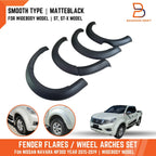 Matte Black Fender Flare Arch for Nissan NP300 Navara D23 Widebody (15-19)