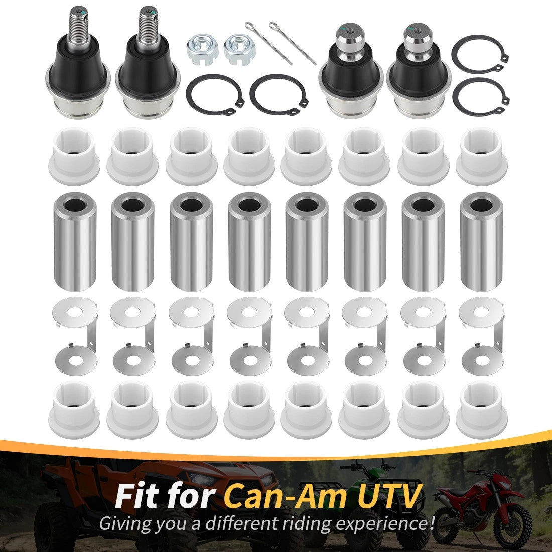 Front A Arm Bushing Ball Joint Kit for Can-Am Maverick 1000R (2013–2023) 706204409