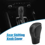 Gear Shift Head Knob Cover for Honda Civic (2022–2023) Black Gray Stitches