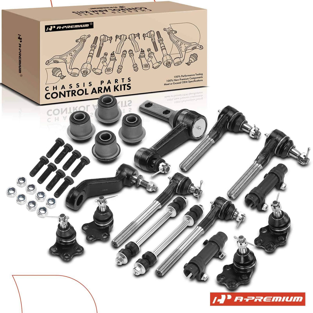 Set of 16 Front Idler & Pitman Control Arm Ball Joints for Dodge Ram 1500 (2000–2001)