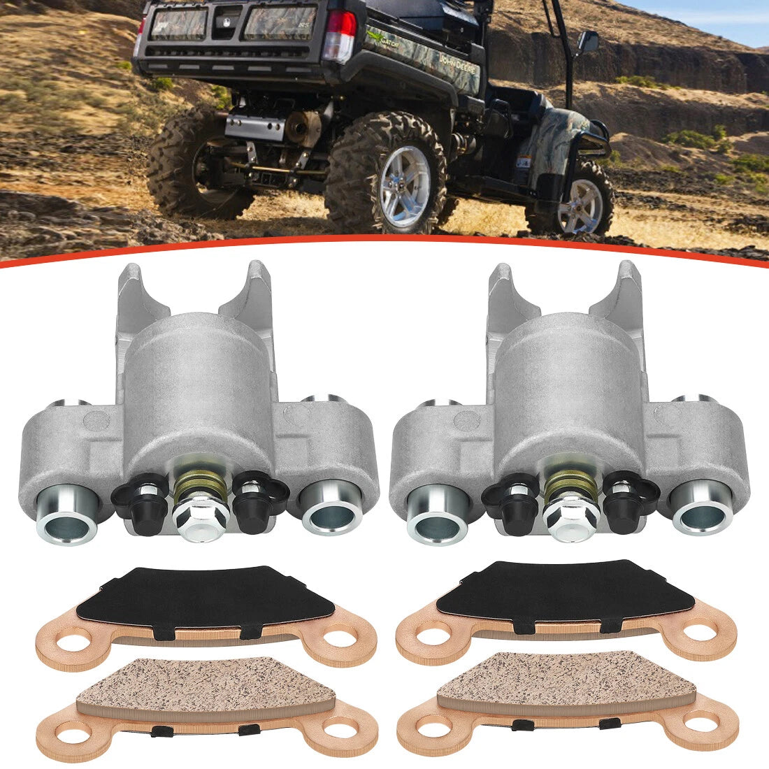 Front Brake Caliper for John Deere Gator HPX 4x4 TX 4x2 XUV 620i (2004–2018) AM134790
