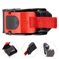 ATV Helmet Buckles Set of 1 for Universal Fit (7x2.2x1.4 cm) Black Red