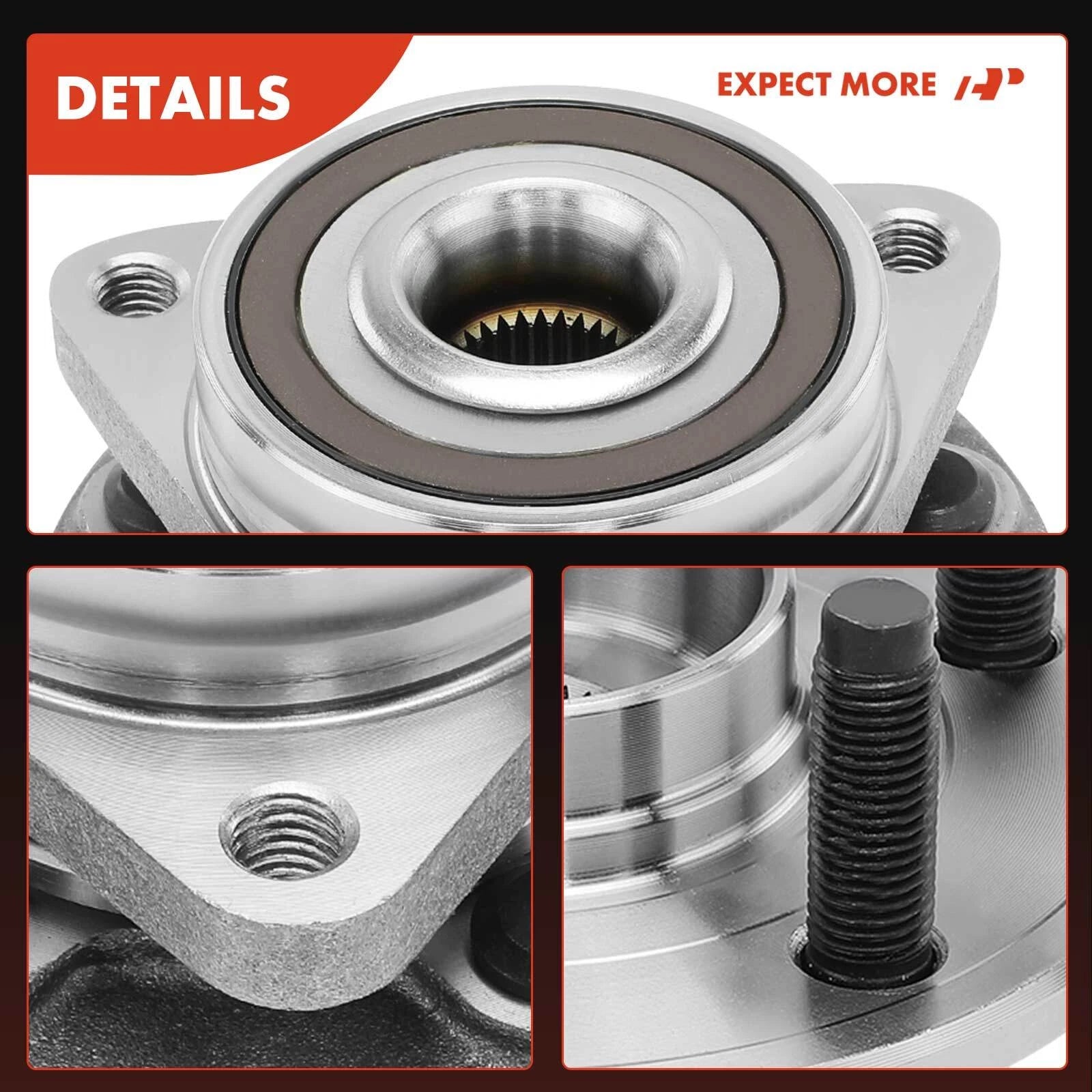 2X Front Wheel Hub & Bearing Assembly for Chevy Cruze (2011-2015)