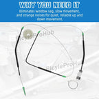 Front Left Window Regulator Repair Kit for Cadillac XLR (2004–2009)