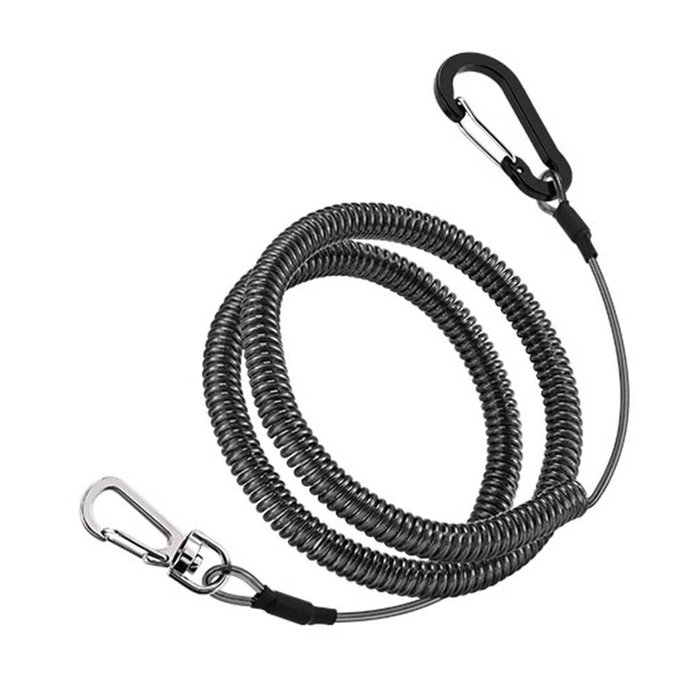 Telescopic Fishing Lanyard Coiled Safety Lanyard 25KG Load Bearing