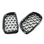 Front Grille Diamond Meteor Style Trim Black for BMW E46 2002-2005
