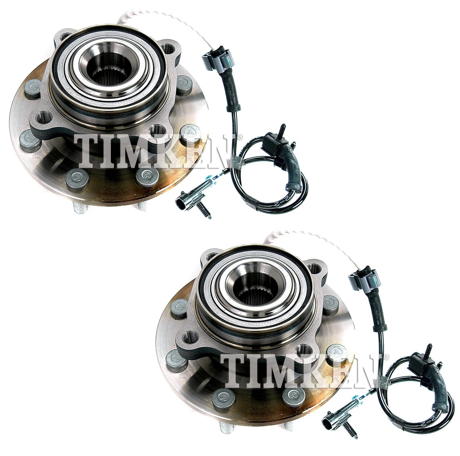 Set of 2 Front Timken Wheel Bearing and Hub Kits for Chevrolet GMC (RWD)