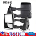 Set of 2 Tow Manual Signal Mirrors for Ford F250 F350 F450 F550 Super Duty