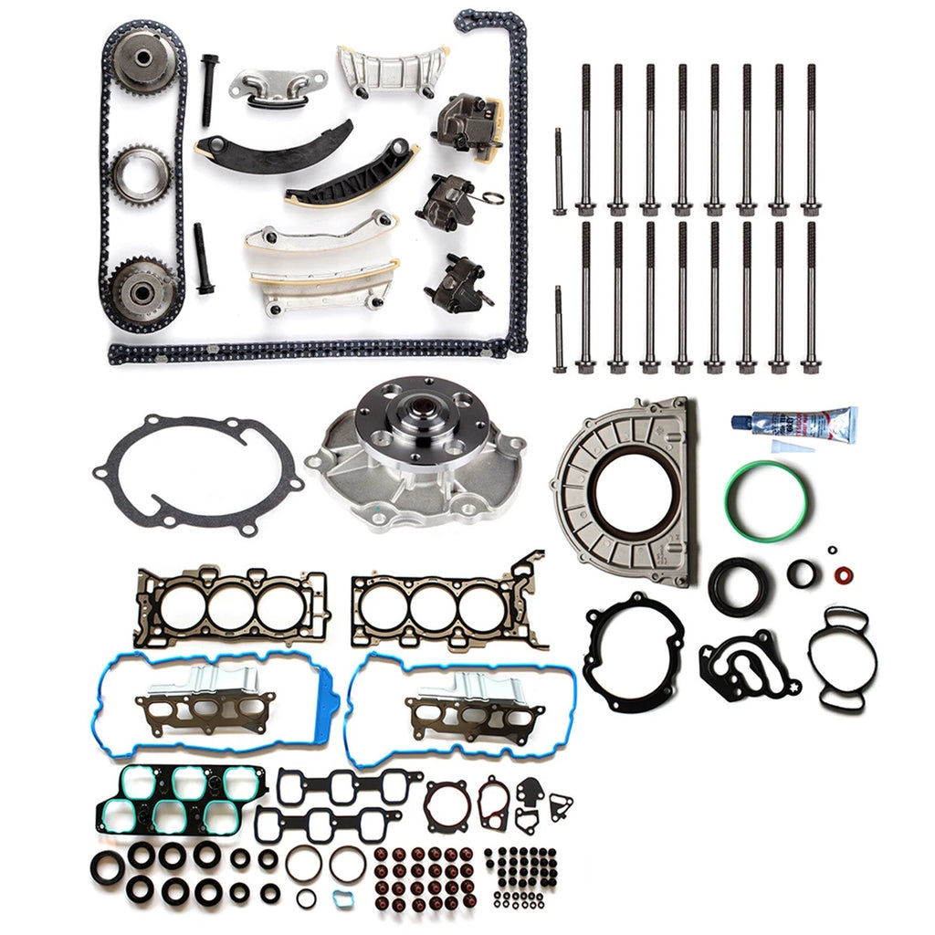 Full Gasket Set with Timing Chain Kit and Water Pump for GMC Acadia (2007–2008)
