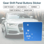 Gear Shift Panel Buttons Sticker for Audi A6 S6 A7 S7 Q7 SQ7 (2020–2023) Blue