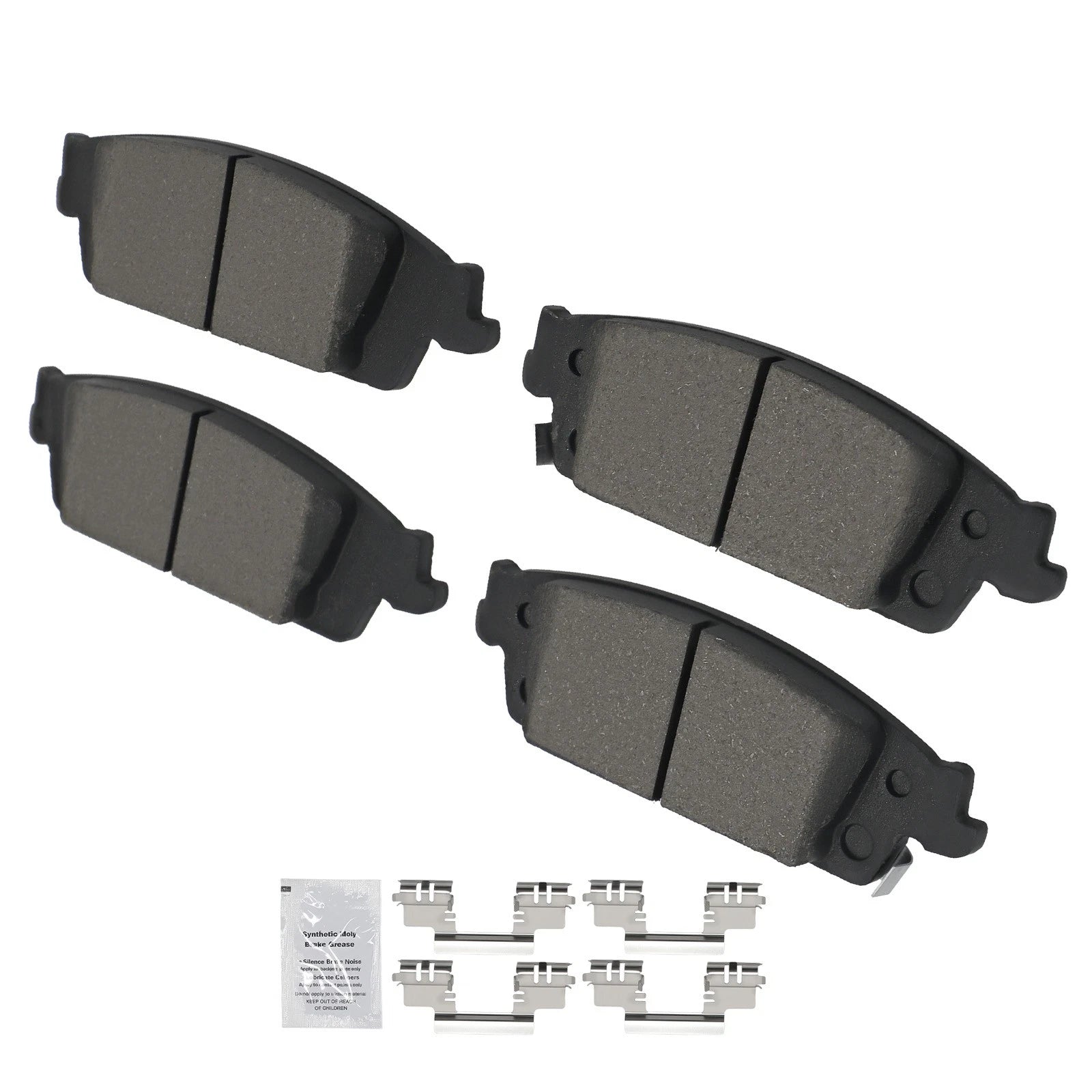 Rear Ceramic Brake Pads Kit for Cadillac Escalade/Chevrolet Silverado 1500 (D170)