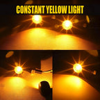2X Chrome LED Turn Signal Lights for Harley Motorcycle