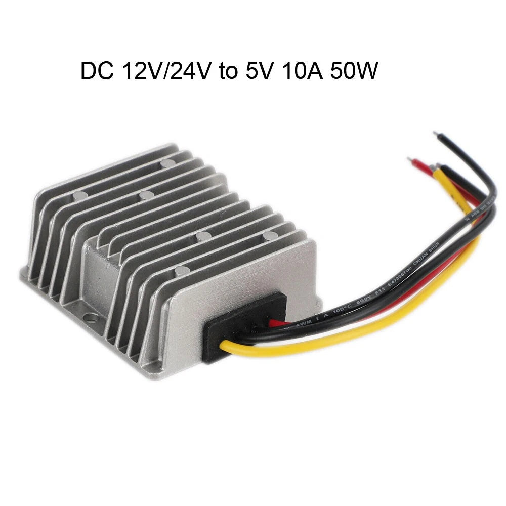 Voltage Reducer Converter Regulator 12V/24V to 5V 10A for Golf Cart (2010–2023)