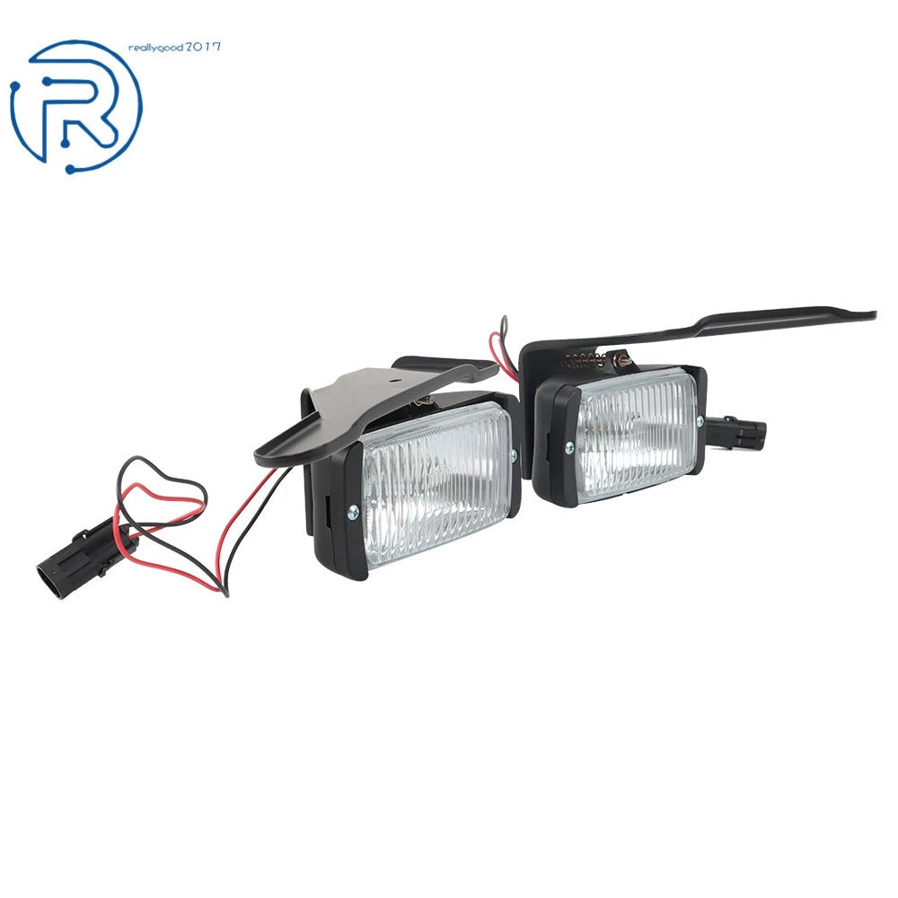 Pair of Halogen Fog Lights for Chevy GMC C/K 1500 2500 3500 (1988–2000)