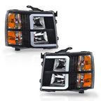 LED DRL Tube Headlights for Chevy Silverado (2007–2013)