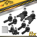 8x Front Tie Rod End Ball Joint for Honda Passport (1994–1995)