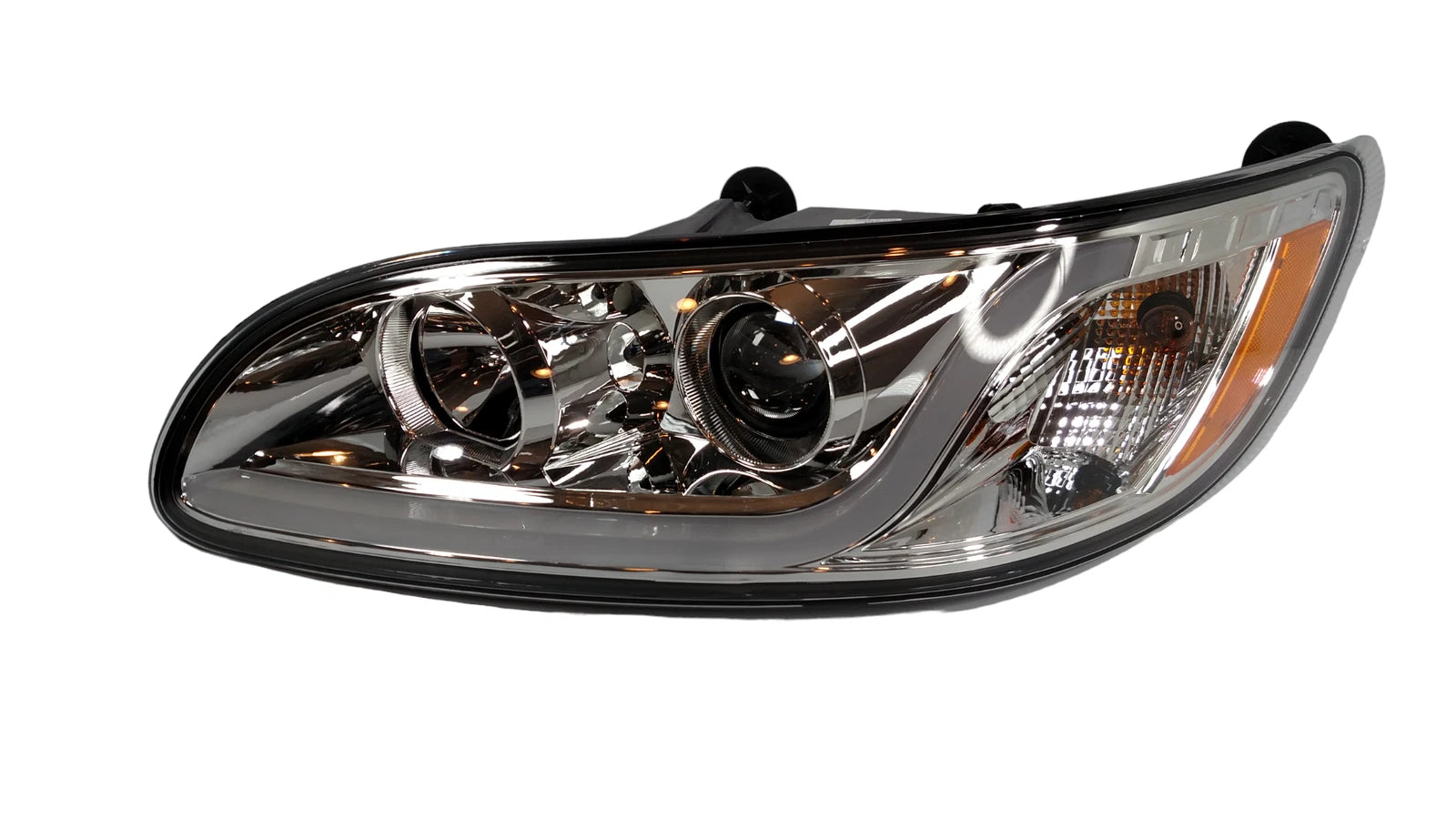 Left Chrome Headlight Dual Function LED for Peterbilt 382 384 386 387
