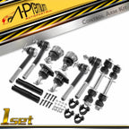 Set of 12 Front Ball Joints Sway Bar Links Tie Rod Ends for Chevy GMC Cadillac