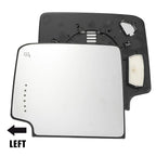 Heated Left Upper Side Rearview Mirror Glass for Chevrolet Silverado 1500 (2014–2019)