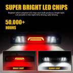 Black LED Third Brake Light for Dodge Ram 1500 2500 3500 (2009–2018)