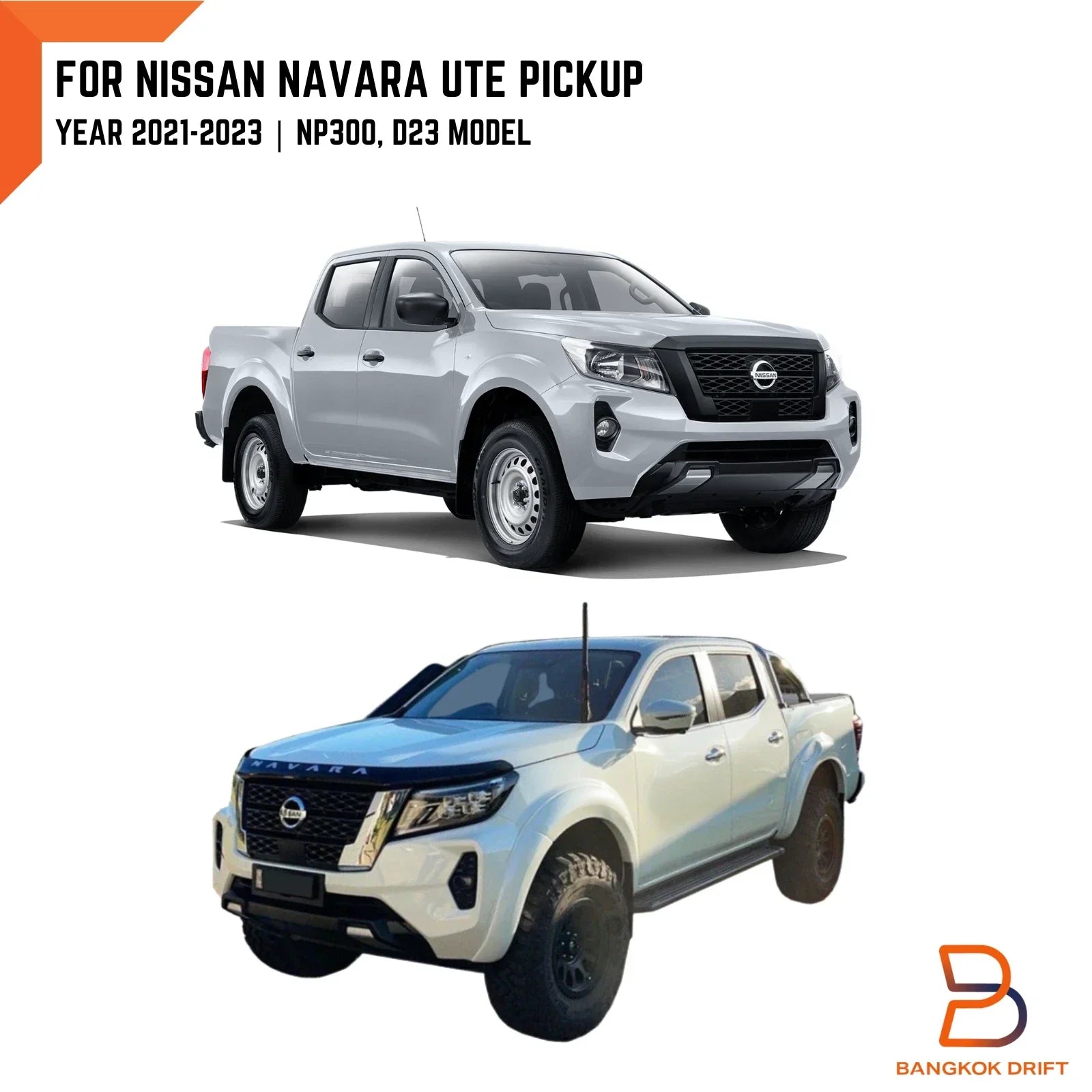 Smooth Fender Flares for Nissan Navara NP300 Ute (2021-2023)