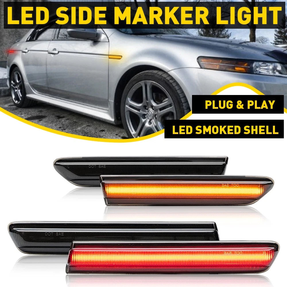 Set of 4 LED Side Marker Lights for Acura TL (2004–2008)