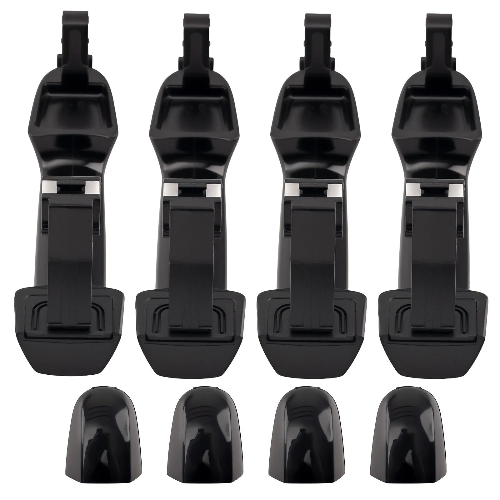 Set of 4 Exterior Door Handles for Hyundai Elantra (2006–2012) Black 82652-2H000