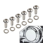 Stainless Derby Cover Screw Bolt with Washer for Harley Touring Softail Sportster