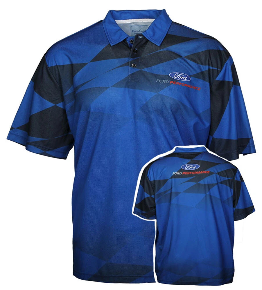 Dry Wicking Polo Shirt Checkered Flag for Ford Performance (2015–2025)