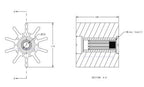 Flexible Impeller Water Pump for Sherwood 30000K