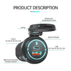 QC3.0 PD Type C USB Car Fast Charger for Universal Vehicles (2016–2023)