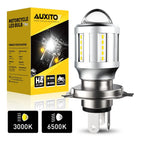 H4 LED Bulbs for Motorcycle Headlight (Hi/Low Beam, 360°)