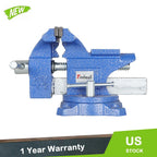 4-1/2" Utility Combination Pipe Vise with Swivel Base for Woodworking