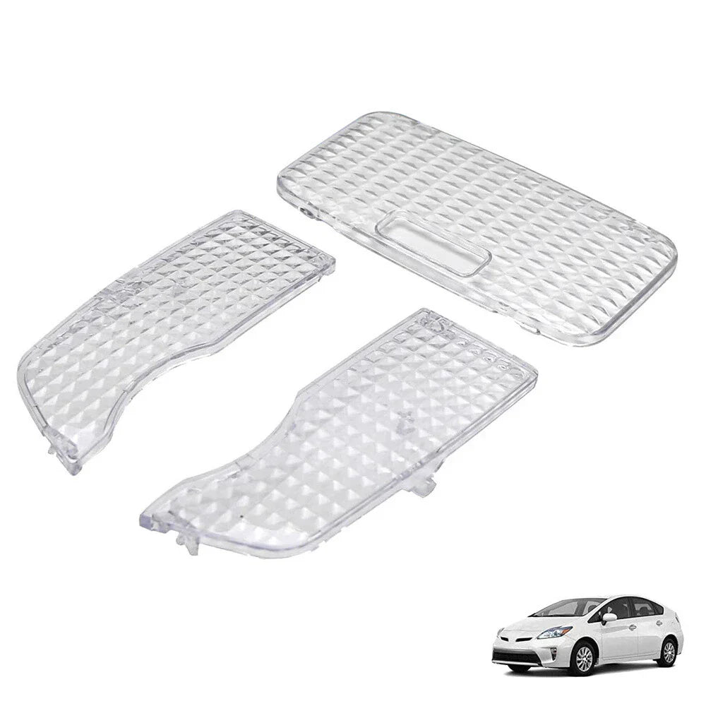 3 x Clear Interior Map Dome Light Lens Covers for Toyota Prius (2010-2015)