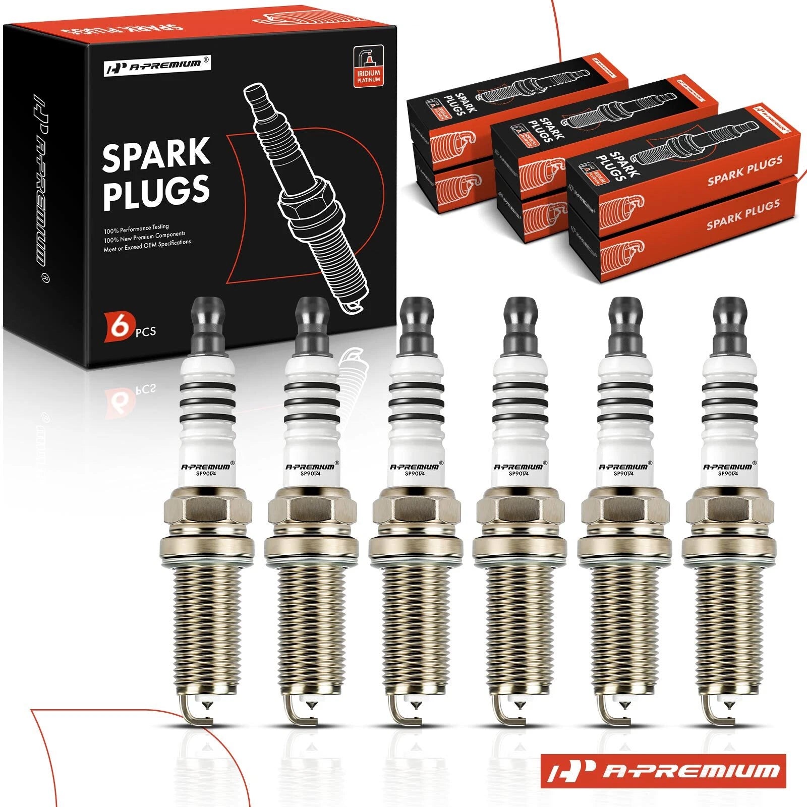 6x Double Iridium Spark Plugs for Nissan 370Z (2009–2020) INFINITI G37 M37