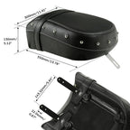 Rear Black Leather Passenger Seat for Indian Springfield (2016-2020)